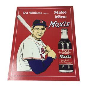 Ted Williams Says Make Mine Moxie Boston Red Sox Major League Baseball Sign